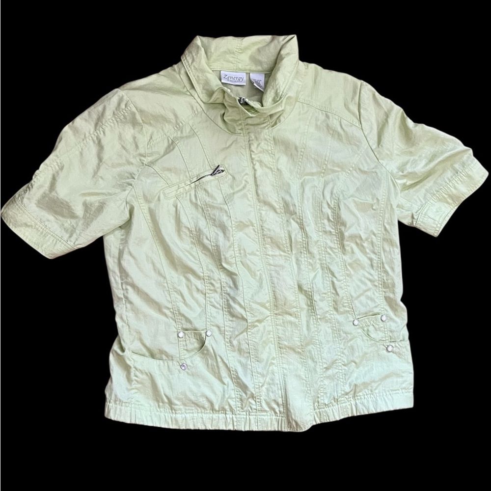 Zenergy Lime Green Zip-Up Top From the 80’s
